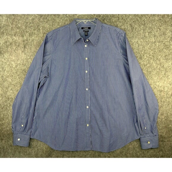 CHAPS No Iron Shirt Women’s Button Up Blouse Top Size 2X Classic Career Business - Picture 1 of 9